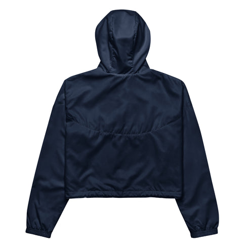 Basketball &God Vertical Classic Women’S Crop Windbreaker